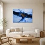 Premium Wall Art Yatay Html Edition – ABSTRACTNW2077 styled in a refined neutral interior