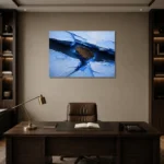 Premium Wall Art Yatay Html Edition – ABSTRACTNW2077 displayed in a contemporary gallery-inspired room