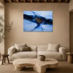 Premium Wall Art Yatay Html Edition – ABSTRACTNW2077 presented in a sophisticated home setting