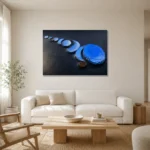 Premium Wall Art Yatay Html Edition – ABSTRACTNW2078 styled in a refined neutral interior