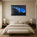 Premium Wall Art Yatay Html Edition – ABSTRACTNW2078 showcased in an elegant minimalist interior
