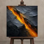 Premium Wall Art Kare Html Edition – ABSTRACTNW2079 displayed on a studio easel