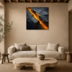Premium Wall Art Kare Html Edition – ABSTRACTNW2079 presented in a sophisticated home setting
