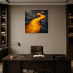 Premium Wall Art Kare Html Edition – ABSTRACTNW2080 displayed in a contemporary gallery-inspired room