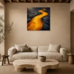 Premium Wall Art Kare Html Edition – ABSTRACTNW2080 presented in a sophisticated home setting