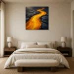 Premium Wall Art Kare Html Edition – ABSTRACTNW2080 showcased in an elegant minimalist interior