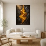 Premium Wall Art Dikey Html Edition – ABSTRACTNW2082 styled in a refined neutral interior