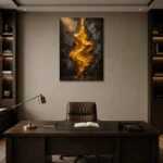 Premium Wall Art Dikey Html Edition – ABSTRACTNW2082 displayed in a contemporary gallery-inspired room