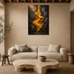 Premium Wall Art Dikey Html Edition – ABSTRACTNW2082 presented in a sophisticated home setting
