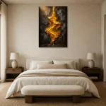 Premium Wall Art Dikey Html Edition – ABSTRACTNW2082 showcased in an elegant minimalist interior