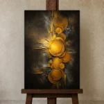Premium Wall Art Dikey Html Edition – ABSTRACTNW2083 displayed on a studio easel