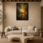 Premium Wall Art Dikey Html Edition – ABSTRACTNW2083 presented in a sophisticated home setting