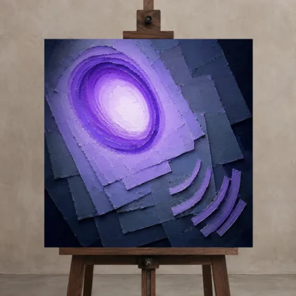 Premium Wall Art Kare Html Edition – ABSTRACTNW2086 displayed on a studio easel