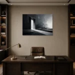 Premium Wall Art Yatay Html Edition – ABSTRACTNW2088 displayed in a contemporary gallery-inspired room