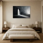Premium Wall Art Yatay Html Edition – ABSTRACTNW2088 showcased in an elegant minimalist interior