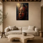 Premium Wall Art Dikey Html Edition – ABSTRACTNW2091 presented in a sophisticated home setting