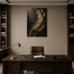 Premium Wall Art Dikey Html Edition – ABSTRACTNW2097 displayed in a contemporary gallery-inspired room