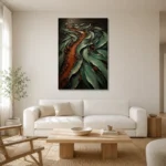 Premium Wall Art Dikey Html Edition – ABSTRACTNW2102 styled in a refined neutral interior