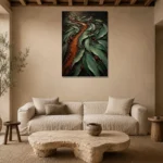 Premium Wall Art Dikey Html Edition – ABSTRACTNW2102 presented in a sophisticated home setting