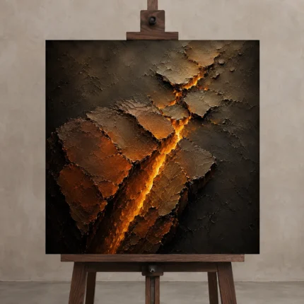 Premium Wall Art Kare Html Edition – ABSTRACTNW2103 displayed on a studio easel