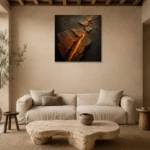 Premium Wall Art Kare Html Edition – ABSTRACTNW2103 presented in a sophisticated home setting