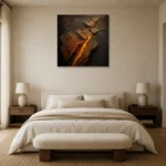 Premium Wall Art Kare Html Edition – ABSTRACTNW2103 showcased in an elegant minimalist interior