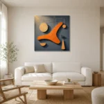 Premium Wall Art Kare Html Edition – ABSTRACTNW2106 styled in a refined neutral interior