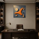 Premium Wall Art Kare Html Edition – ABSTRACTNW2106 displayed in a contemporary gallery-inspired room
