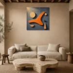 Premium Wall Art Kare Html Edition – ABSTRACTNW2106 presented in a sophisticated home setting