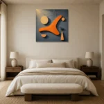 Premium Wall Art Kare Html Edition – ABSTRACTNW2106 showcased in an elegant minimalist interior