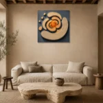Premium Wall Art Kare Html Edition – ABSTRACTNW2107 presented in a sophisticated home setting