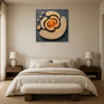 Premium Wall Art Kare Html Edition – ABSTRACTNW2107 showcased in an elegant minimalist interior