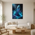 Premium Wall Art Dikey Html Edition – ABSTRACTNW2109 styled in a refined neutral interior