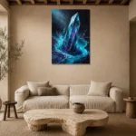 Premium Wall Art Dikey Html Edition – ABSTRACTNW2109 presented in a sophisticated home setting