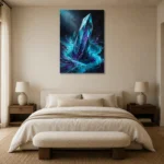 Premium Wall Art Dikey Html Edition – ABSTRACTNW2109 showcased in an elegant minimalist interior
