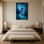 Premium Wall Art Dikey Html Edition – ABSTRACTNW2110 showcased in an elegant minimalist interior