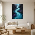 Premium Wall Art Dikey Html Edition – ABSTRACTNW2111 styled in a refined neutral interior