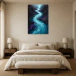 Premium Wall Art Dikey Html Edition – ABSTRACTNW2111 showcased in an elegant minimalist interior