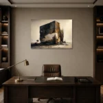 Premium Wall Art Yatay Html Edition – ABSTRACTNW2113 displayed in a contemporary gallery-inspired room