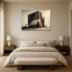 Premium Wall Art Yatay Html Edition – ABSTRACTNW2113 showcased in an elegant minimalist interior