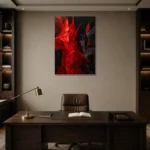 Premium Wall Art Dikey Html Edition – ABSTRACTNW2115 displayed in a contemporary gallery-inspired room