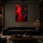 Premium Wall Art Dikey Html Edition – ABSTRACTNW2115 shown in a warm modern interior