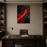 Premium Wall Art Dikey Html Edition – ABSTRACTNW2117 displayed in a contemporary gallery-inspired room