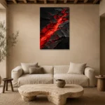 Premium Wall Art Dikey Html Edition – ABSTRACTNW2117 presented in a sophisticated home setting