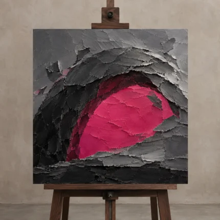 Premium Wall Art Kare Html Edition – ABSTRACTNW2118 displayed on a studio easel