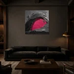 Premium Wall Art Kare Html Edition – ABSTRACTNW2118 shown in a warm modern interior