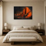 Premium Wall Art Yatay Html Edition – ABSTRACTNW2128 showcased in an elegant minimalist interior
