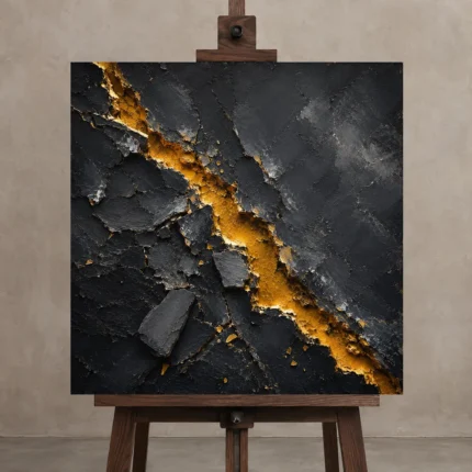 Premium Wall Art Kare Html Edition – ABSTRACTNW2130 displayed on a studio easel