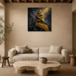 Premium Wall Art Kare Html Edition – ABSTRACTNW2132 presented in a sophisticated home setting