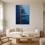 Premium Wall Art Dikey Html Edition – ABSTRACTNW2134 styled in a refined neutral interior
